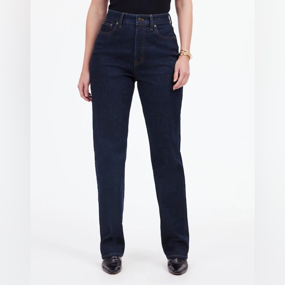 Madewell The Petite Curvy '90s Straight Jean size 25
